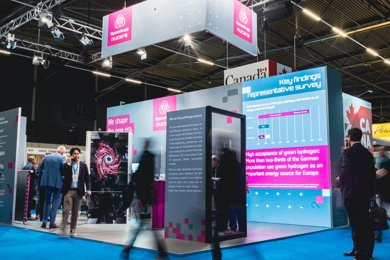 thyssenkrupp nucera booth at world hydrogen summit 2023